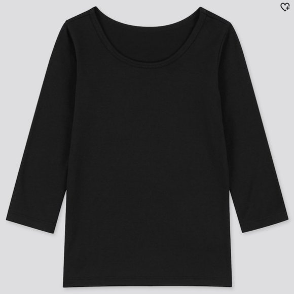 Uniqlo Other - Uniqlo Kid HeatTech Scoop Neck Long Sleeve T-Shirt